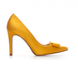 escarpin jaune zara