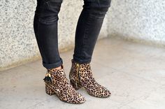 boots léopard 
