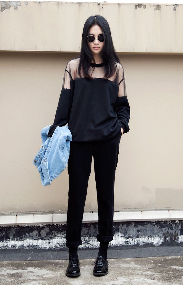 blouse chic noire