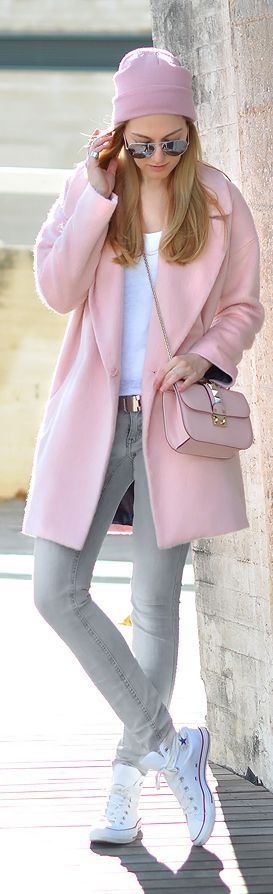 manteau rose 