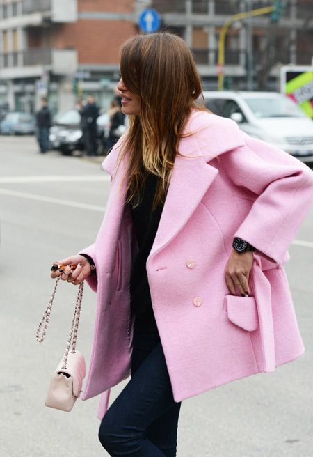 manteau rose