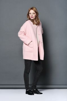 manteau rose