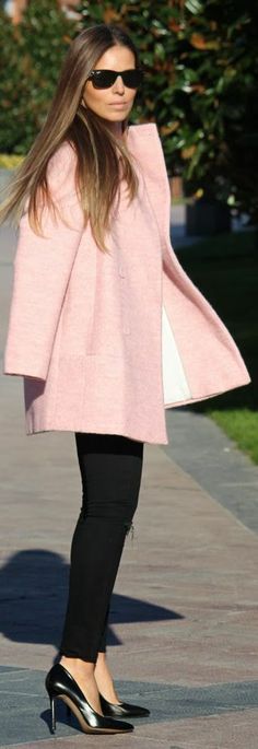 manteau rose 