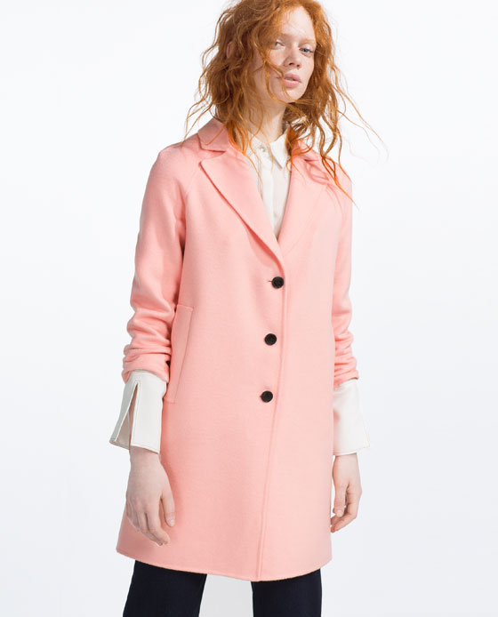 MANTEAU zara ROSE 