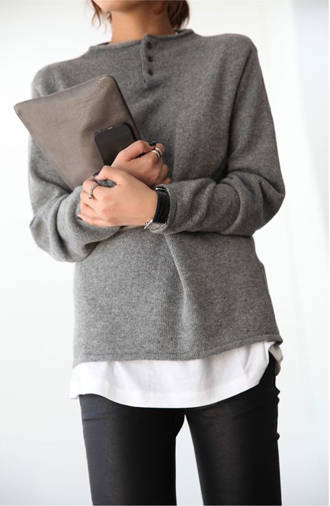 pull gris 