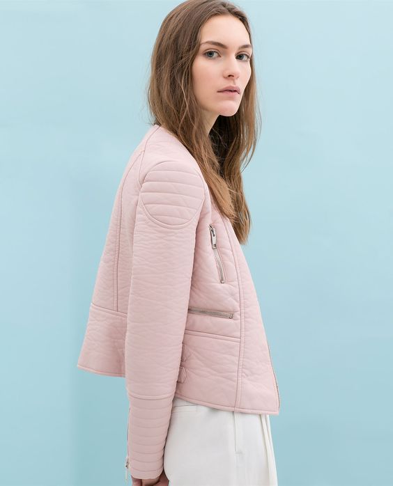 blouson rose 