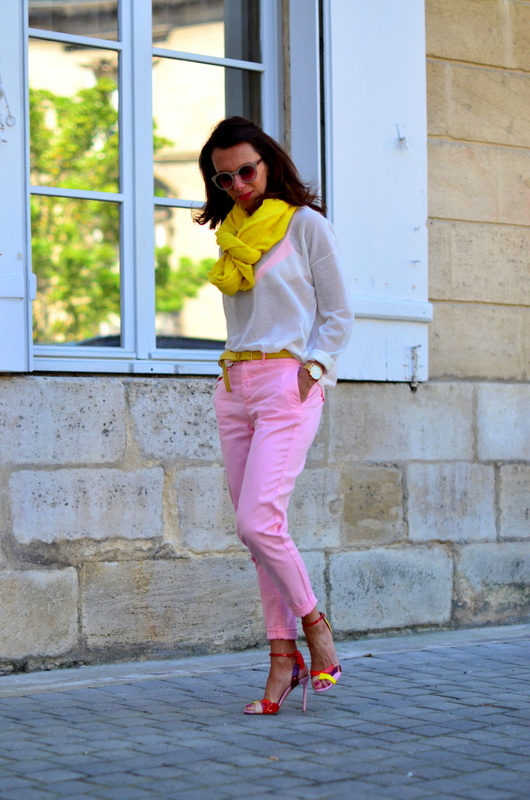 pantalon rose zara