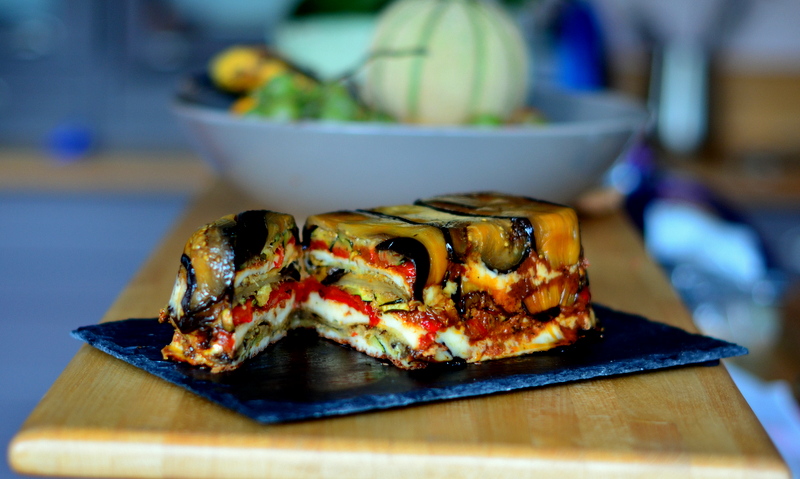 terrine d'aubergines à la mozzarella 