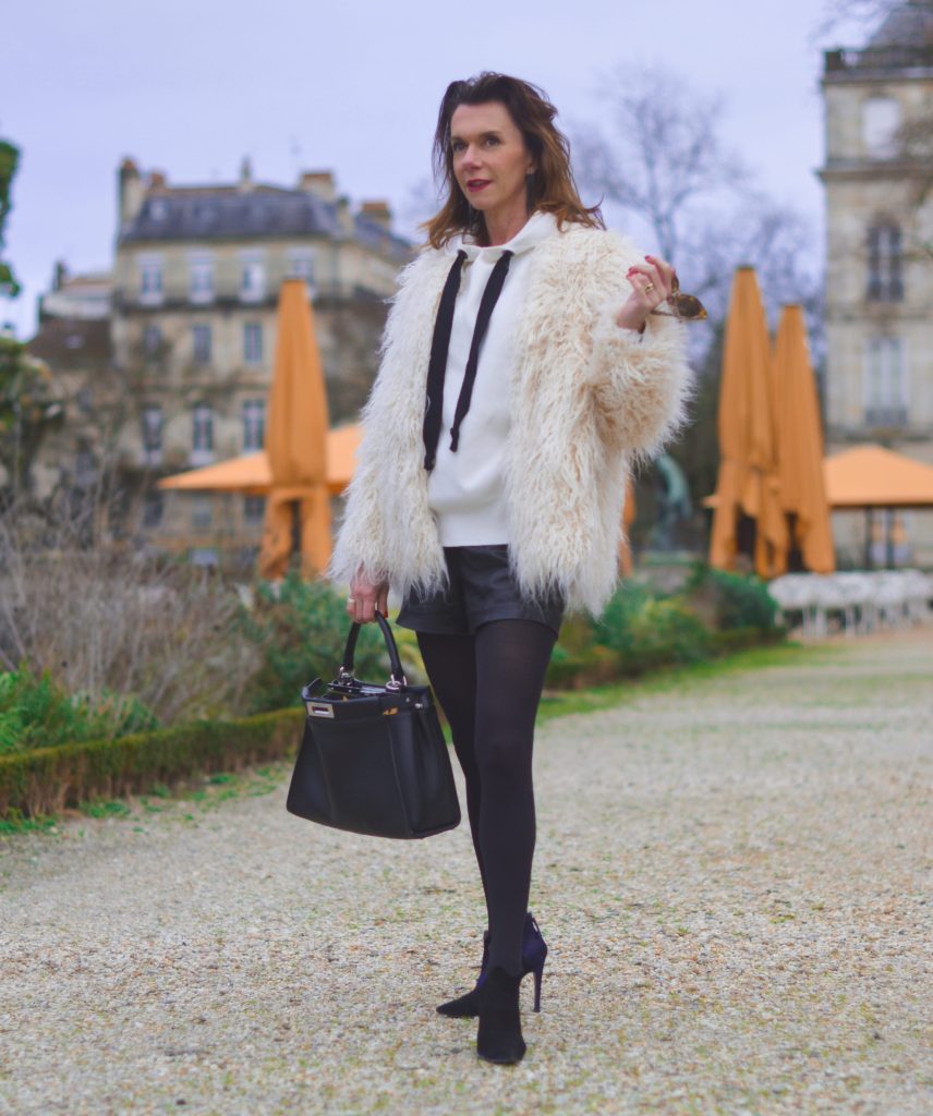 veste moumoute H&M et fausse fourrure tendance de l'hiver